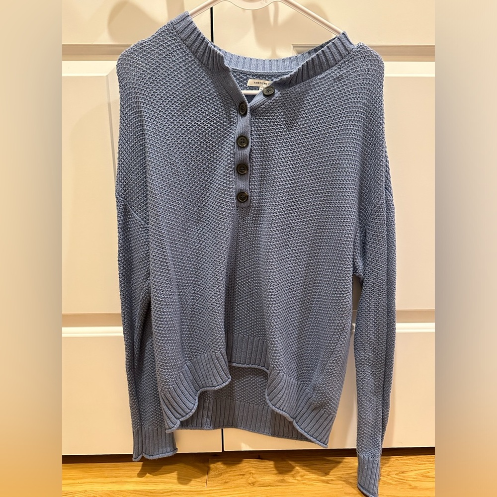 American Eagle Knit Sweater With Buttons - Size M